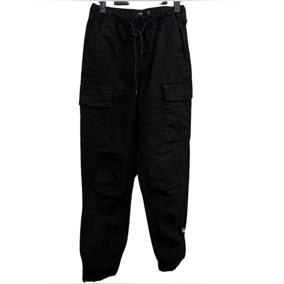 NWT Bershka parachute black cargo pants